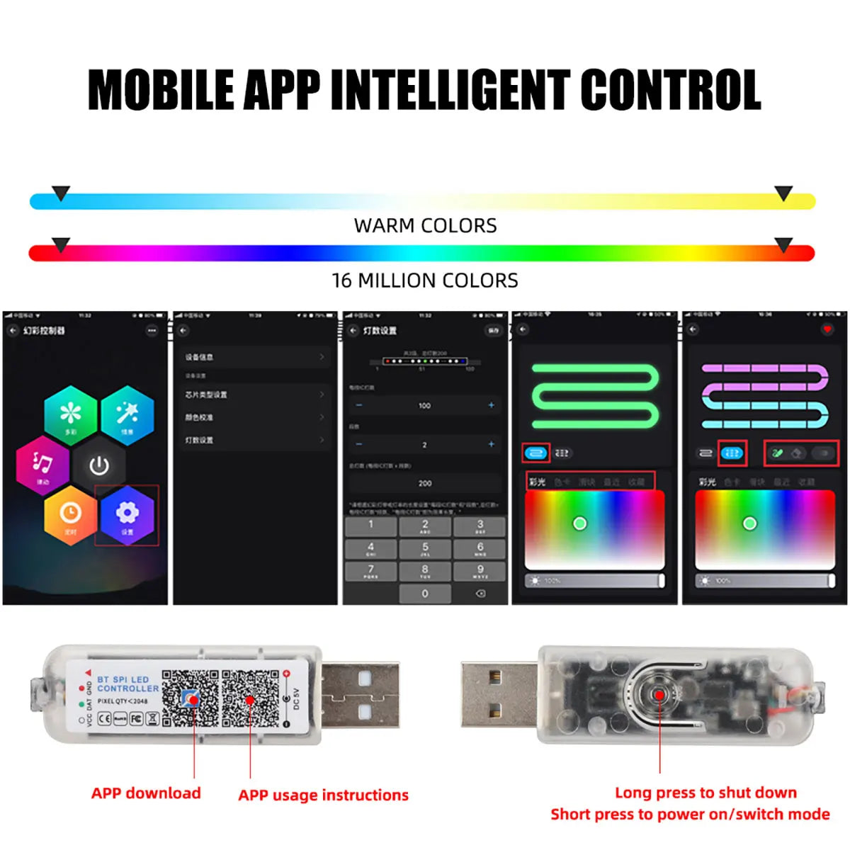 Luces Ambiente para Auto KEVANLY 10 en 1 – RGB con App, Control Remoto y Encendedor para Tesla y Autos Universales